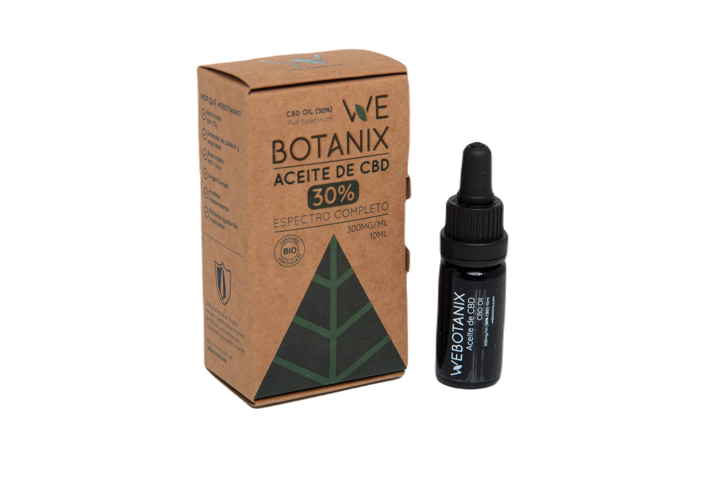 WeBotanix | Aceite CBD 30% | CBD Oil | Aceite de CBD | Aceite CBD Puro Medicinal | CBD Full Spectrum | Aceite de Cáñamo | Hemp Oil | Gotas CBD | Essential CBD Extract | 100% Natural | Uso Tópico