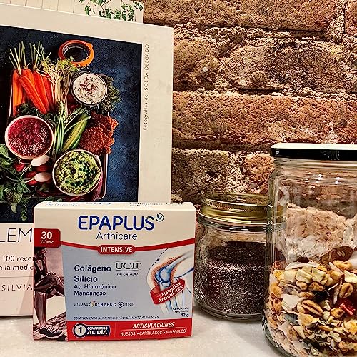 EPAPLUS Arthicare Colágeno Intensive, UCII, 30 comprimidos, Silcio, Ácido Hialurónico, Manganeso, Cobre, Ayuda en Molestias Articulares