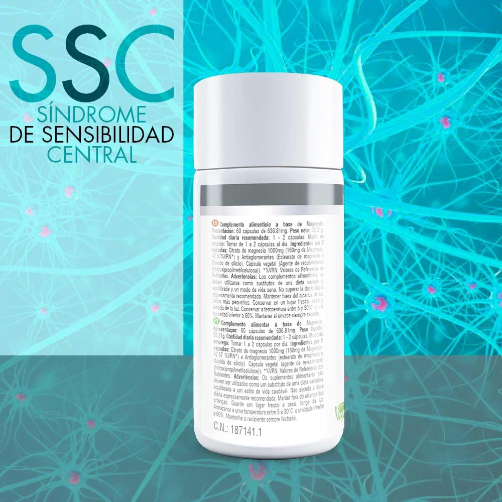 Prisma Natural Premium Magnesio - 60 capsulas. Cansancio, fatiga, huesos, musculos y articulaciones. Complementos y vitaminas para adultos. Sin gluten. Sin lactosa.Sin pescado, Sin huevo. Vegano.