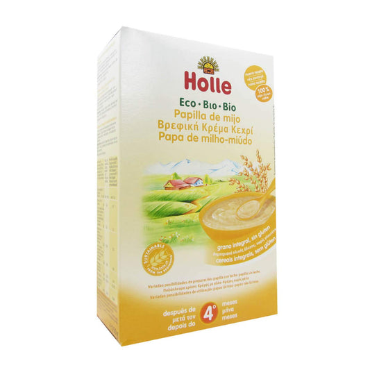 Holle Papilla de Mijo (+ 4 meses) - 6 Paquetes de 1 x 250 gr - Total: 1500 gr