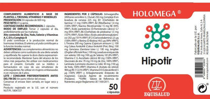 Holomega Hipotir de Equisalud, 50 cápsulas