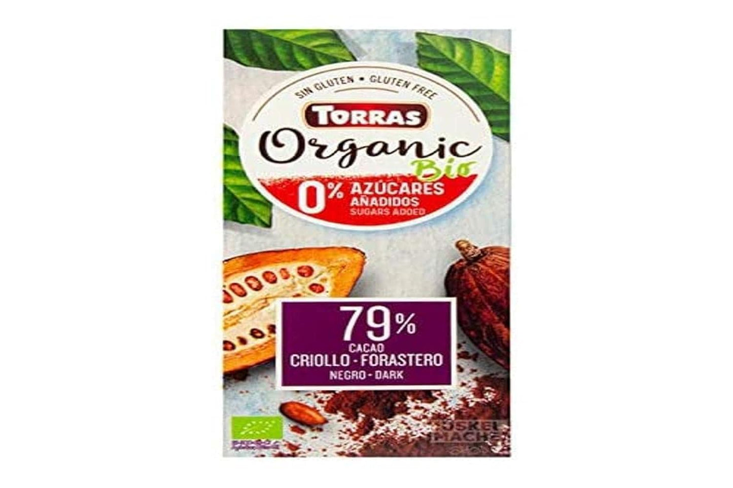 Torras Chocolate Negro 79 Cacao Criollo Forastero Bio 10 Sin Azucar 100 Gramos - 100 g