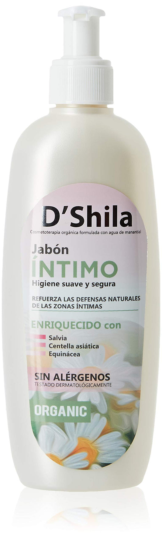 Jabón Íntimo 250 mL D'Shila unisex para higiene personal delicada de la zona íntima, previene la proliferación de microorganismos por un exceso de sudor 1 unidad