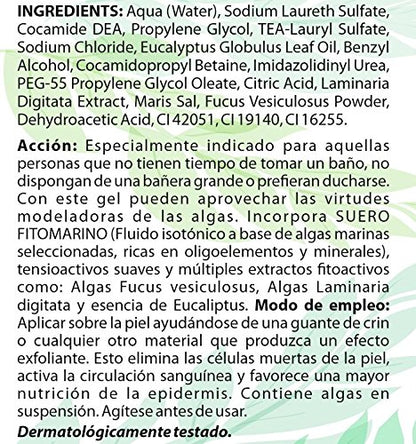 Algologie International Gel de Ducha, Baño Reductor - 500 ml