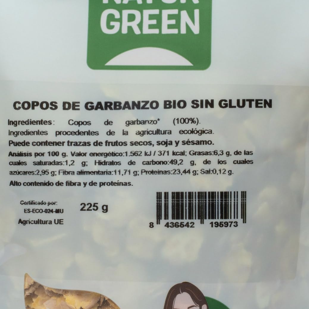 Copos de Garbanzo Bio 225 gr
