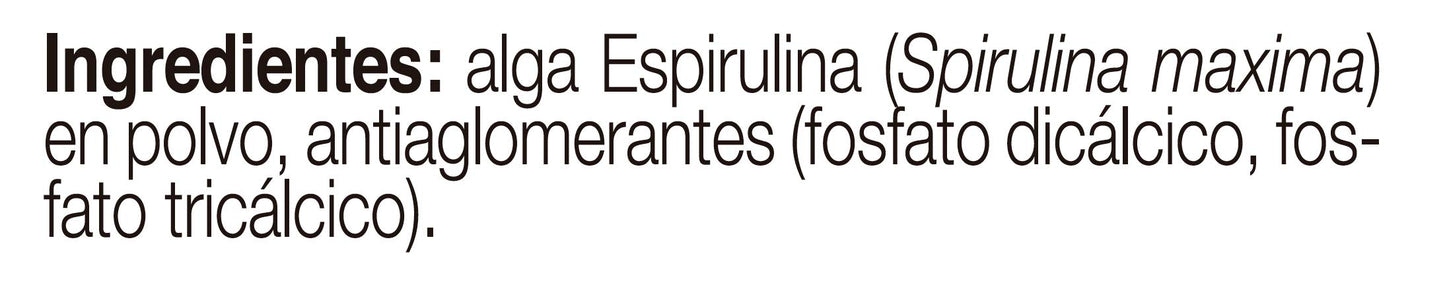 Ana Maria Lajusticia - Espirulina – 160 comprimidos fuente de proteínas, vitaminas y minerales. Detox y saciante. Apto para veganos. Envase para 26 días de tratamiento.