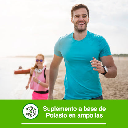 Soria Natural Glucosor Potasio - Suplemento a Base de Potasio en Ampollas – Apoya la Función Muscular, Nerviosa y Cardíaca – Ayuda a Reestablecer Electrolitos del cuerpo -Caja con 28 Ampollas de 2 ml