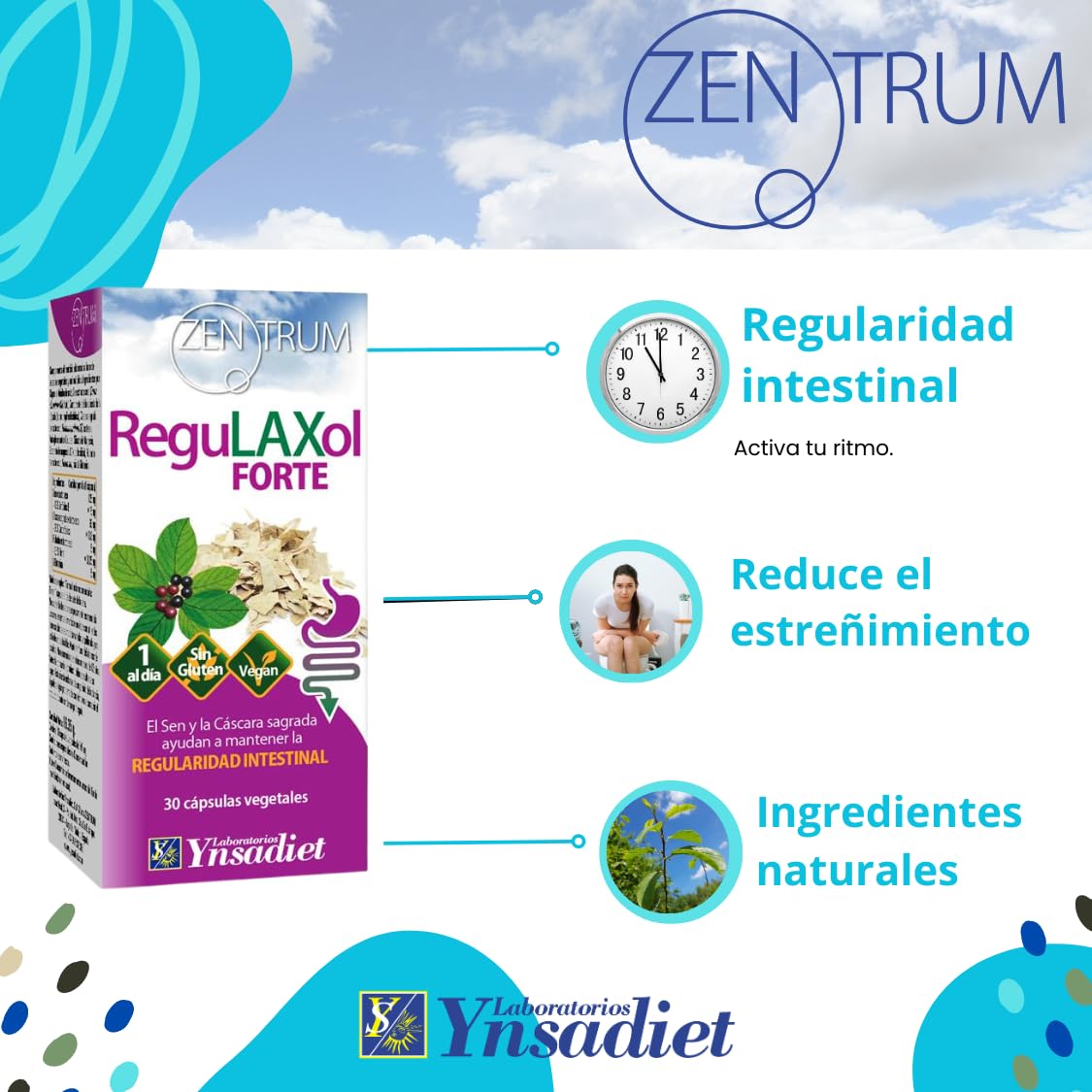 Regulaxol Laxante -Zentrum 30 cápsulas de Ynsadiet