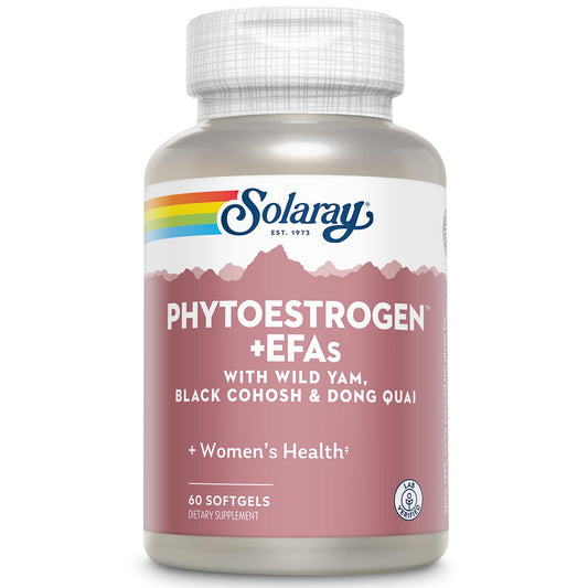 Solaray Phytoestrogen + EFAs | Fitoestrógeno | 60 Perlas