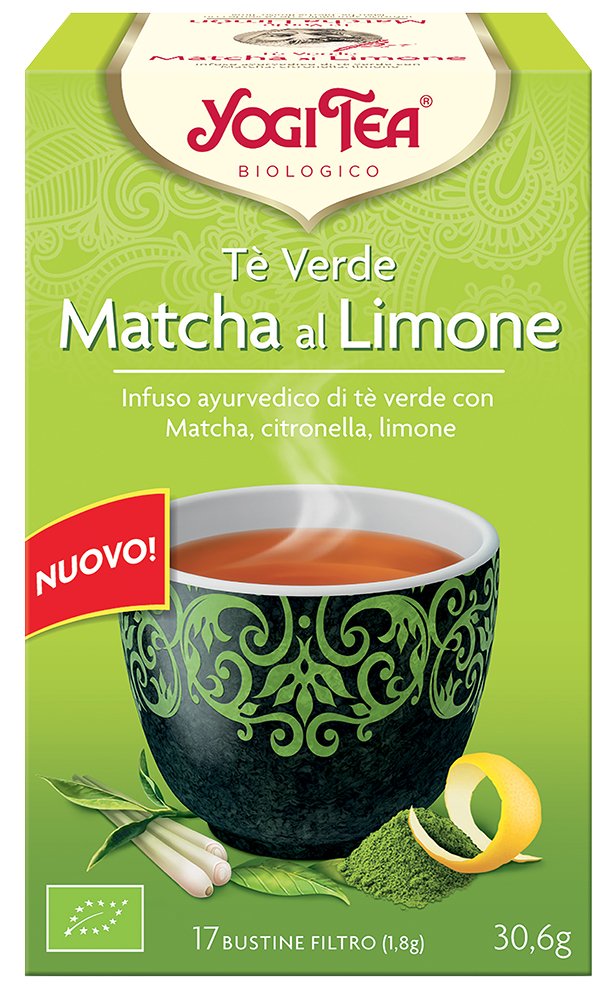 Yogi Tea 1365 Té Verde, Matcha al Limone - 30,6 gr