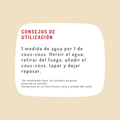 El Granero Integral - Cous Cous de Trigo Espelta Integral BIO - 500 g - Alto Contenido en Proteínas y Fibra - Bajo Índice Glucémico - Propiedades Digestivas - Apto para Veganos