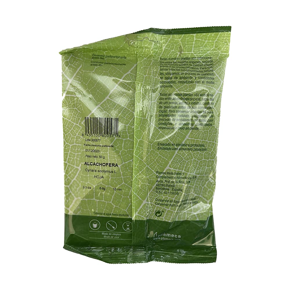 PLAMECA ALCACHOFERA Hoja TRIT. Bolsa 50 gr, No aplicable