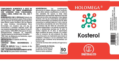 Holomega Kosterol de Equisalud, 50 cápsulas