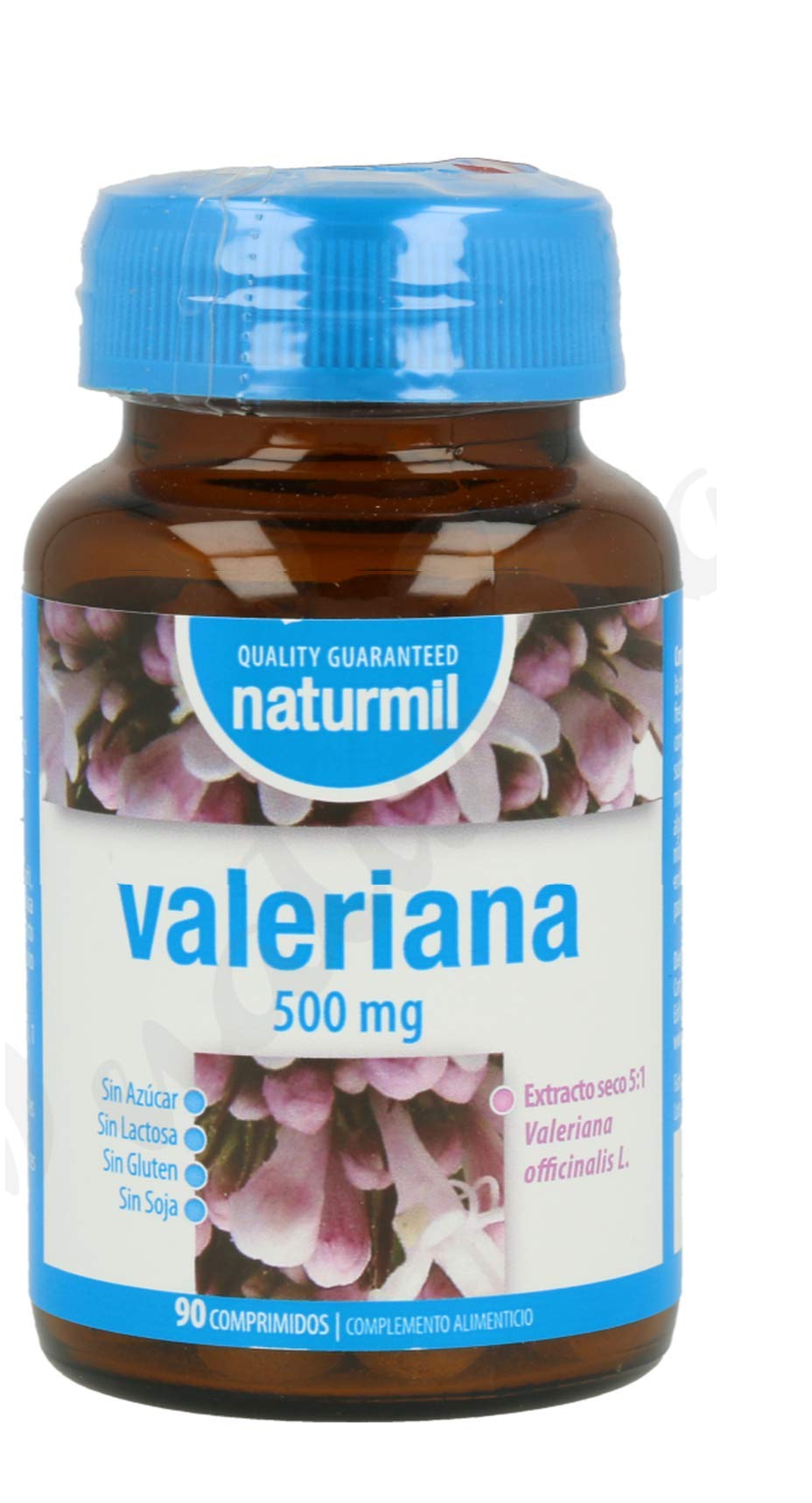 Naturmil Valeriana 500mg - Pack Doble 180 Comprimidos, Ayuda al Sueño y Relajación, Vegano, Sin Gluten