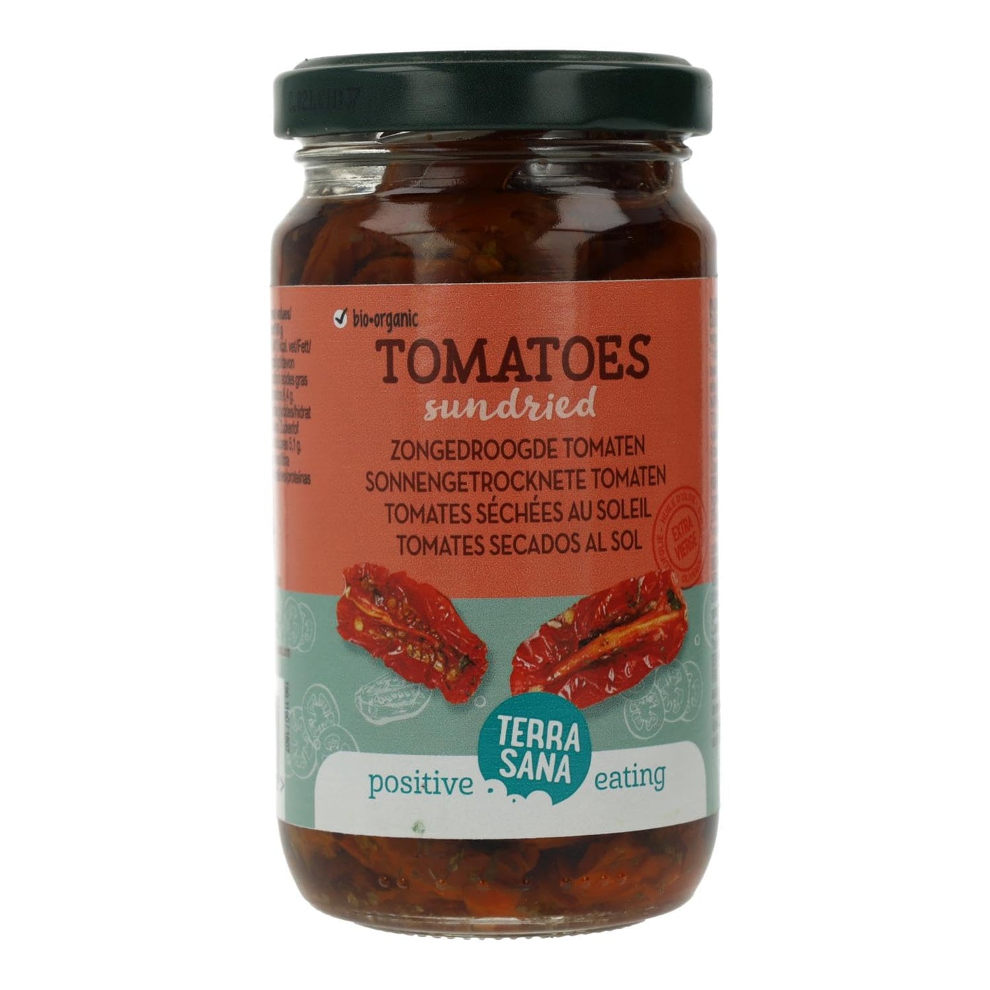 Terrasana Tomates Secados Al Sol En Aceite De Oliva Virgen E 180 G 180 ml