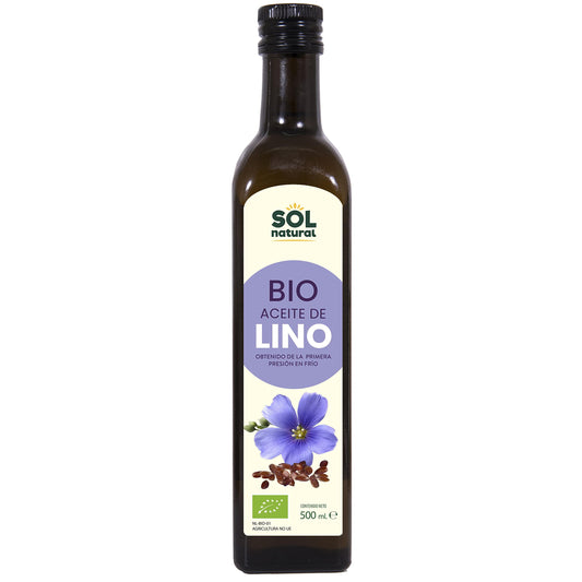 SOLNATURAL Aceite DE Lino Bio 500 ml, Estándar, Único