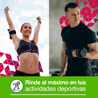 Soria Natural Fostprint Sport - Jalea Real, Vitamina B, C y D, Cafeína, Hierro, Cromo, NADH - Energía - Disminuye el cansancio y la fatiga - 20 viales