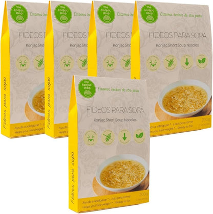 The Konjac Shop - Fideos Konjac Para Sopa 200g | Pasta Shirataki Sin Gluten | Bajo En Calorias y Carbohidratos | Aptos Para Veganos, Dietas Keto, Low Carb (Pack de 25)