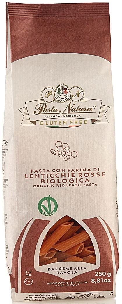 Macarron de Lenteja Roja 250 gr