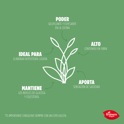 El Granero Integral - Psyllium BIO - 400 g - Superalimento Vegano - Alto Contenido en Fibra - Contribuye al Normal Funcionamiento Intestinal y Digestivo - Ayuda a Controlar el Peso