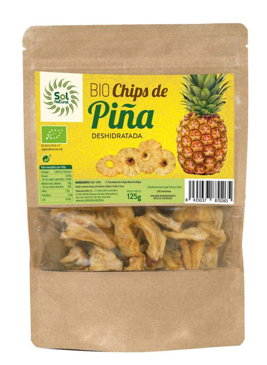 SOLNATURAL Chips DE PIðA Bio 125 g, Estándar, Único