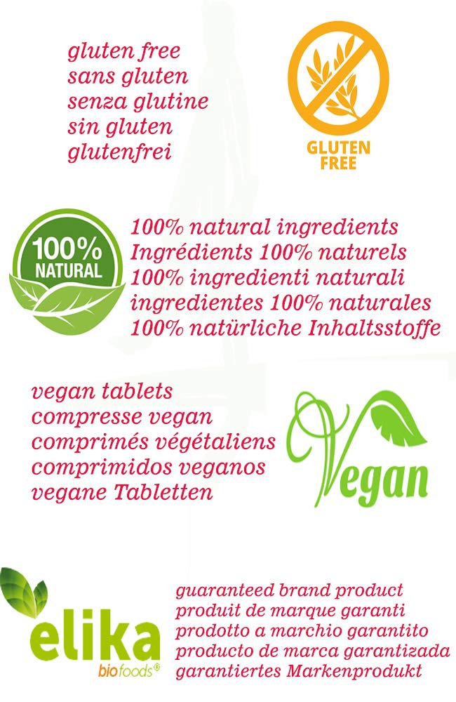 Amla Elikafoods® ORGÁNICA. 120 comprimidos de 500mg. Fortalecimiento y brillo de cabello y piel. Gran cantidad de Vitamina C, minerales y antioxidantes. Vegana y sin gluten. Fácil ingestión.