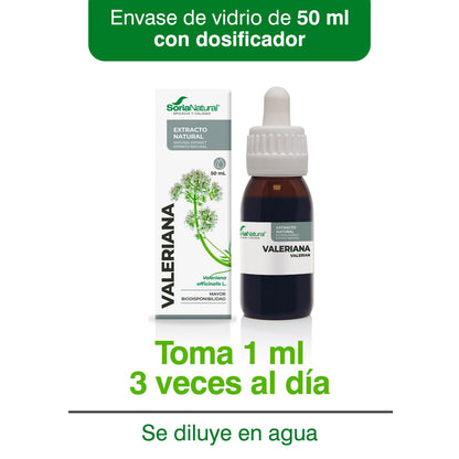 SoriaNatural Valeriana Siglo Xxi - Mejora El Sueño Y El Descanso, Y Reduce La Ansiedad Y El Estrés, 50 ml