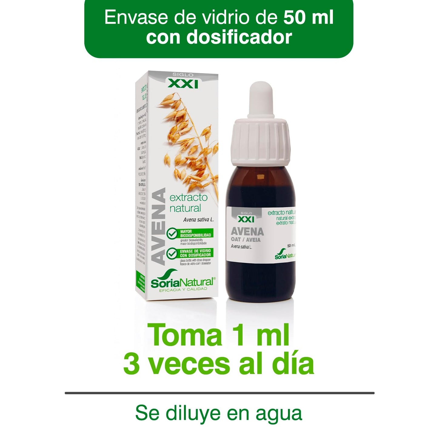 Soria Natural Ext. Avena Glic. 50Ml Soria 1 Unidad 50 g