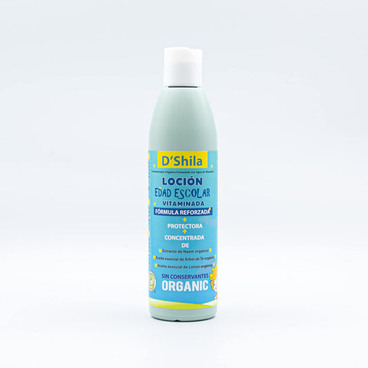 Loción Vitaminada Especial Edad Escolar 250ml de D’Shila | Protege el Delicado Cabello y el Cuero Cabelludo de los Niños | Loción Capilar | Apto para el Uso Diario | Especialmente Indicado para Épocas Escolares