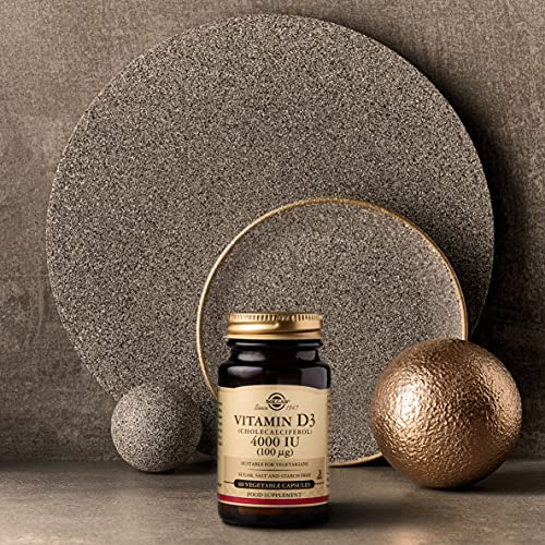Solgar Vitamina D3 (Colecalciferol) 4000 UI (100 µg) Cápsulas vegetales