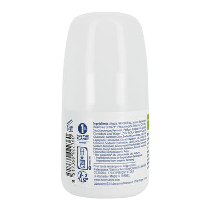 Natessance - Desodorante 24H - Verbena orgánica - Certificado Bio Cosmos Organic - Botella Roll-On de 50 ml