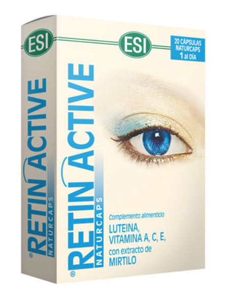 Retin Active ESI: Suplemento Antioxidante Ocular 20 Cápsulas