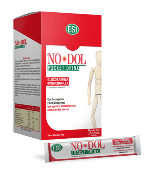 NoDol Pocket Drink ESI 16 sticks alivio articular rápido