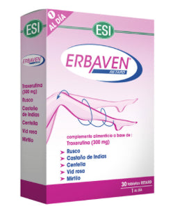 Erbaven ESI 30 comprimidos retard de extractos vegetales para varices