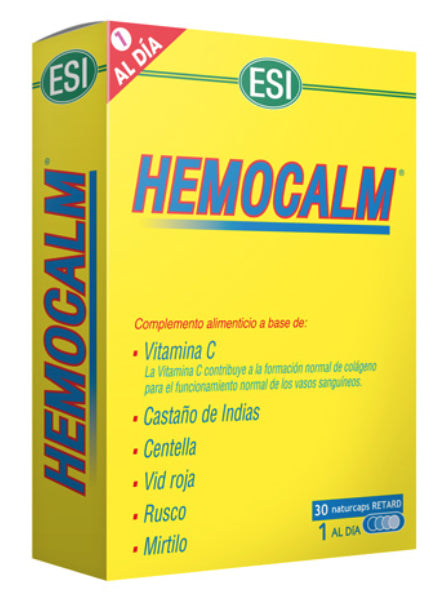 Hemocalm ESI 30 cápsulas retard para hemorroides y circulación