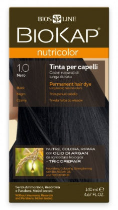 Biokap Nutricolor Crema Colorante Negro 140 ml Cuidado Vegano