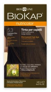 Biokap Nutricolor 5.3 Crema Color Castaño Dorado Claro 140ml
