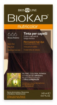 Biokap Nutricolor Rojo Rubi 6.66 – Tinte Capilar 140 ml