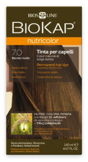 Biokap Nutricolor 7.0 Rubio Medio Crema Colorante 140 ml