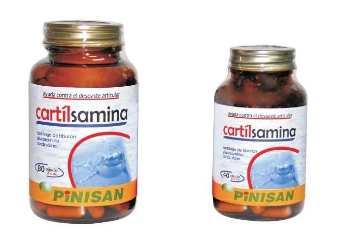 Cartilsamina Pinisan 120 cápsulas de cartílago de tiburón para articulaciones
