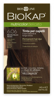 Biokap Nutricolor Delicato 6.06 Rubio Oscuro Habana 140ml Sin Amoníaco
