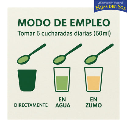 Hijas del Sol - Jugo de Aloe Vera Ecológico BIO 500ml | Complemento Alimenticio | Rico en Acemananos y Aloverosa | Digestivo y Depurativo | Apto para Veganos