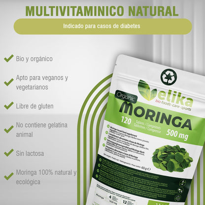 Elikafood Moringa 500 Mg 90 Comp Bote De 90 Comprimidos - 300 g