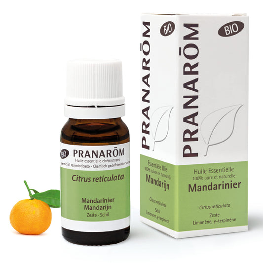 Pranarôm Aceite esencial Mandarina, 100% Quimiotipado, citrus reticulata, cáscara, digestión y salud intestinal, difusión atmosférica, curas depurativas y adelgazamiento, equilibrio emocional, 10 ml