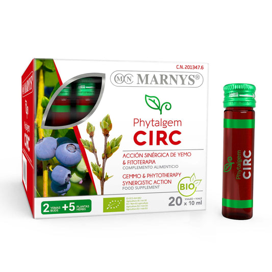 MARNYS Phytalgem CIRC Piernas Cansadas Concentrado de Yemas y Brotes 20 Viales