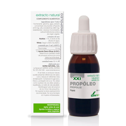 Soria Natural Própoleo Extracto Puro 100% Natural - Complemento Alimenticio con Propolis - Aumenta las Defensas y Regula Sistema Inmunológico, Antiséptico y Antiinflamatorio
