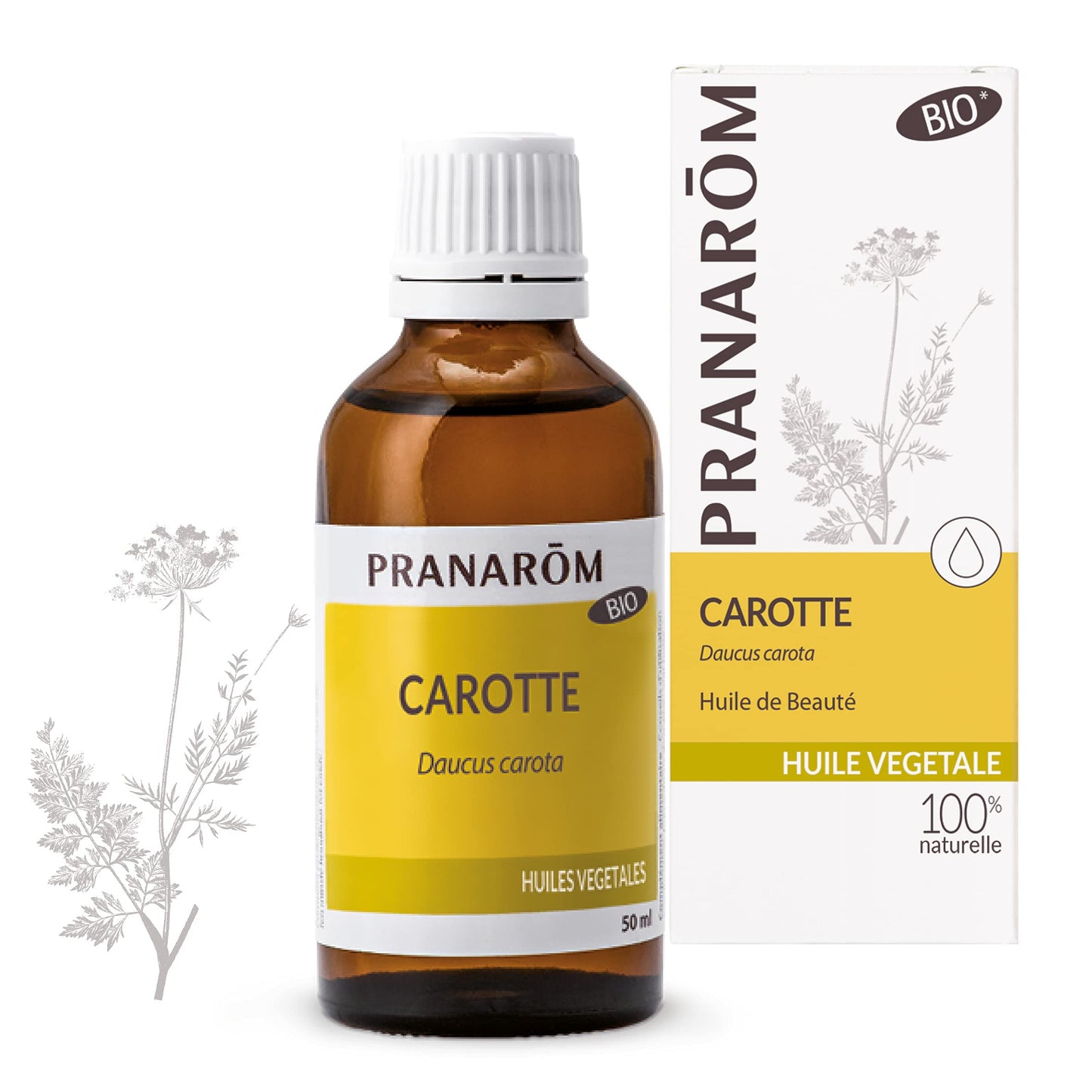PRANARÔM - Aceite Vegetal - Zanahoria Bio - 50ml.