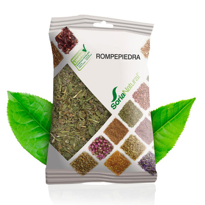 Soria Natural Rompepiedra en Bolsa – Ayuda en Caso de Cálculos Renales – Digestiva y Diurética - Para Preparar en Infusión o Decocción – Riqueza de Principios Activos - 100% Natural - Bolsa de 40g