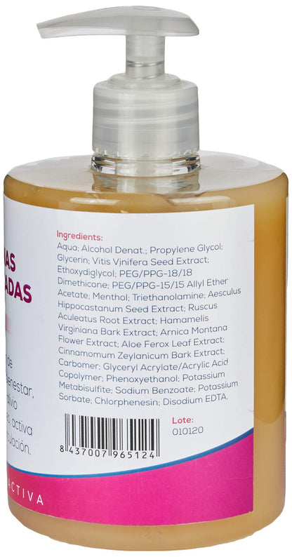 TRICONATUR Gel PIERNAS CANSADAS Efecto Frio, Negro, 500 ml (Paquete de 1)