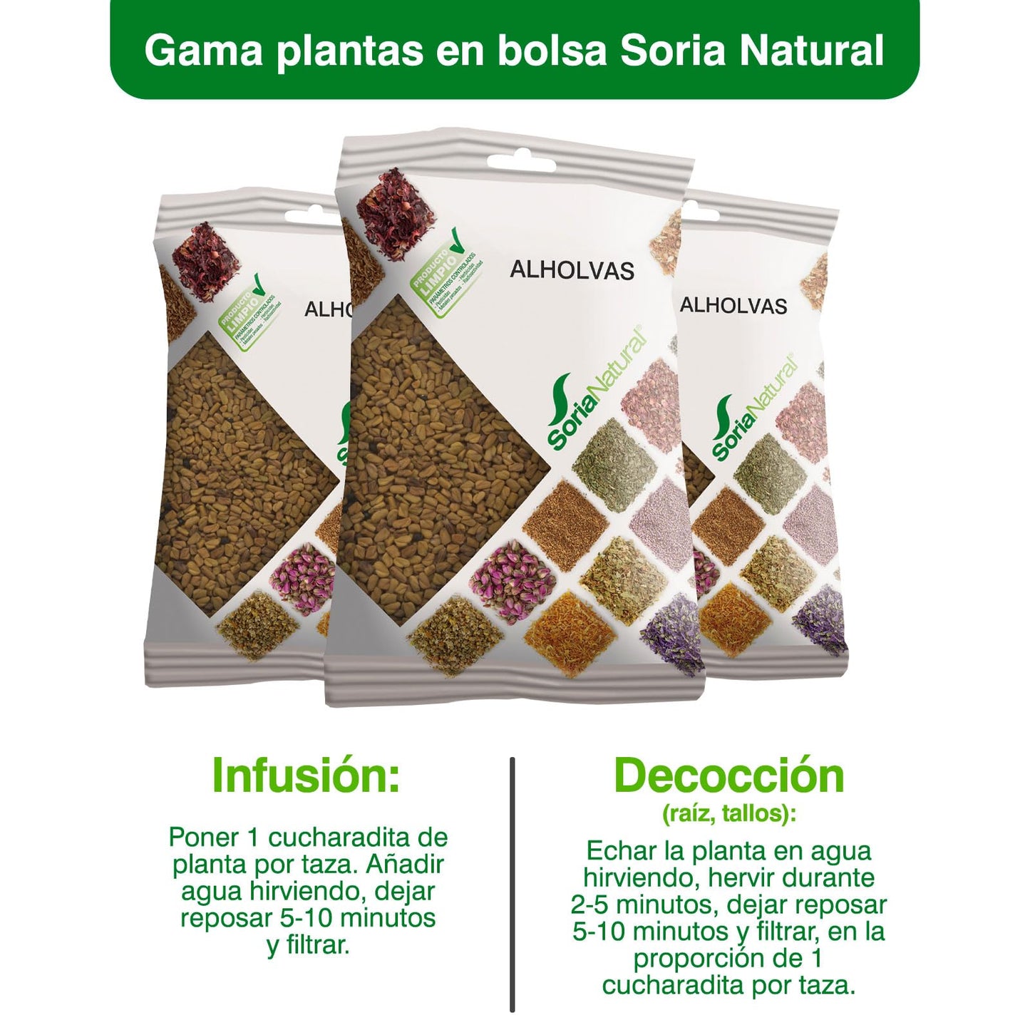 Soria Natural Alholvas en Bolsa – Favorece la Recuperación del Apetito - Para Preparar en Infusión o Decocción - Mayor Riqueza de Principios Activos - 100% Natural - Bolsa de 150 gr